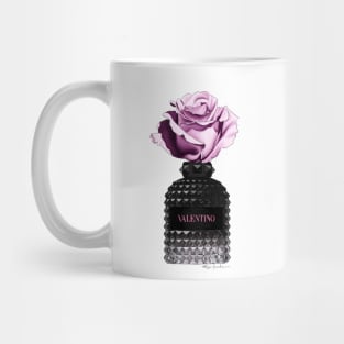 Black Perfume & Rose Mug